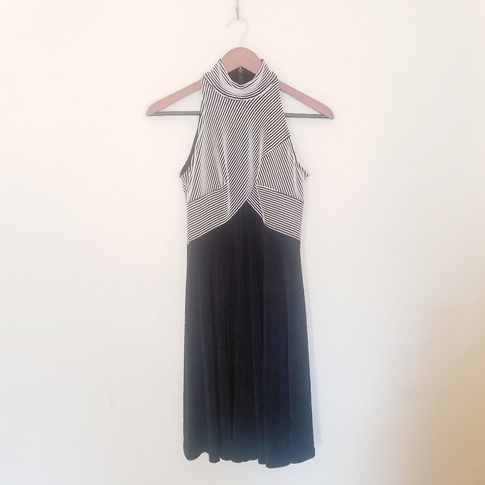 TADASHI High Neck Sleeveless Cocktail Dress